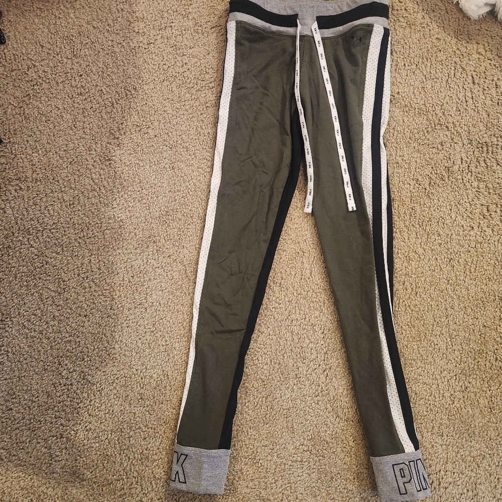 Pink Victoria secret yoga joggers
